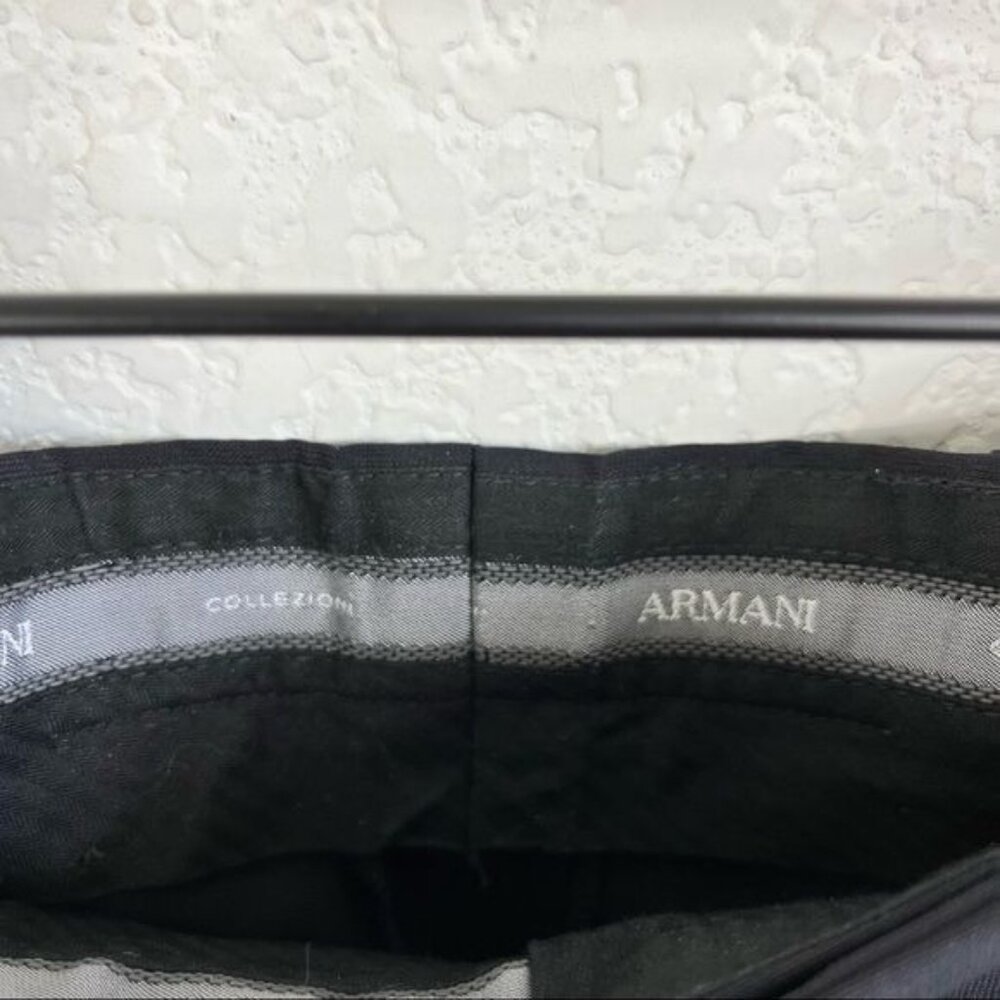 Men's Armani Collezioni Flat Front Italian Trousers - Picture 10 of 10